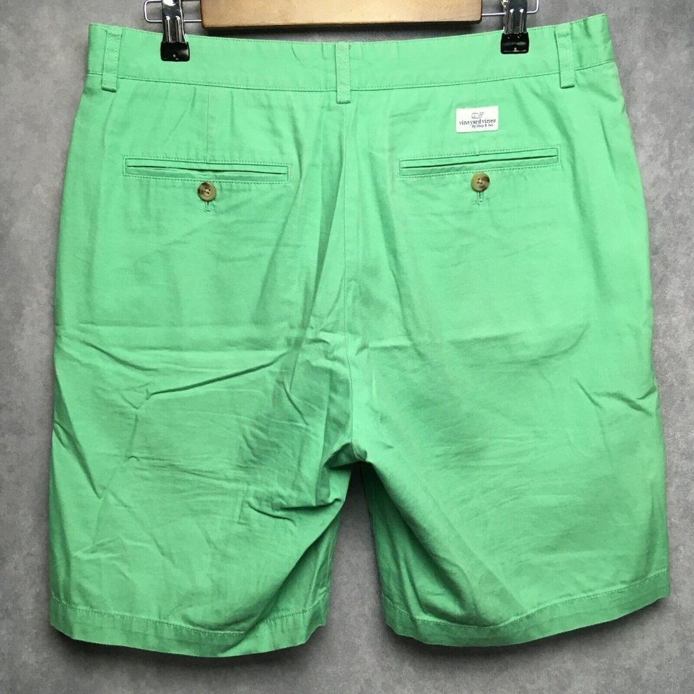 Vineyard Vines Mens Shorts Club Short Green‎ 32 Flat Front Pockets 100% Cotton